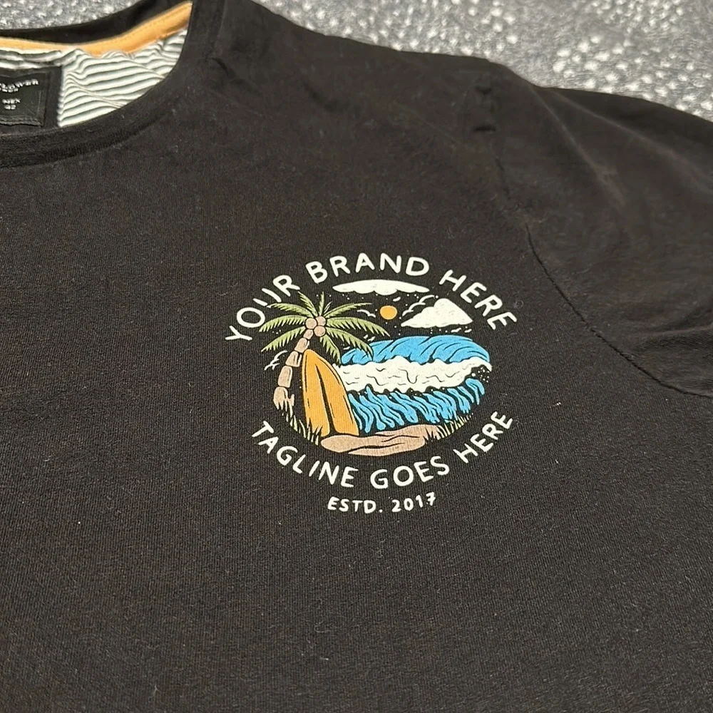 Denim & Flower Beach Tee Your Brand Here